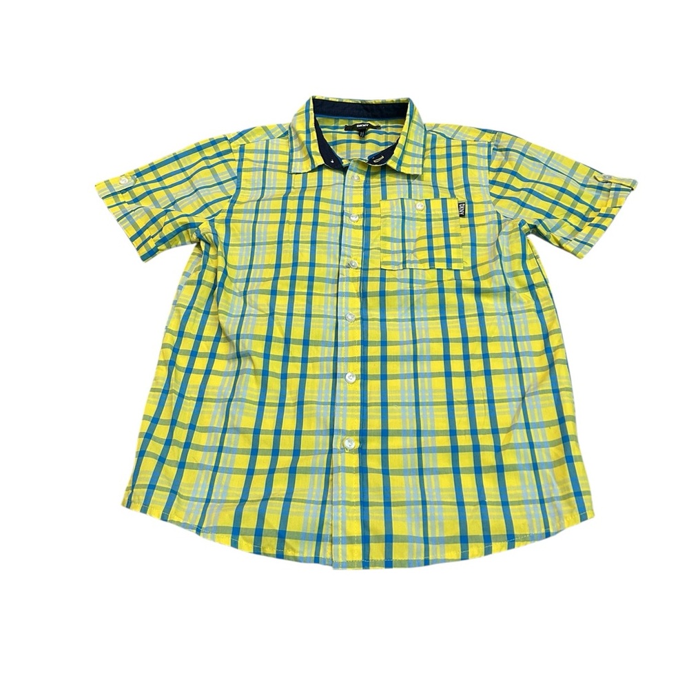 DKNY short sleeve button down top